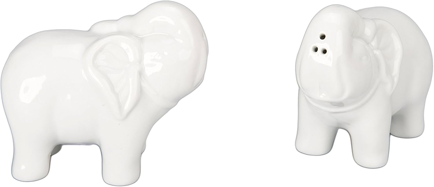 BIA Cordon Bleu Elephant Salt and Pepper Shakers White