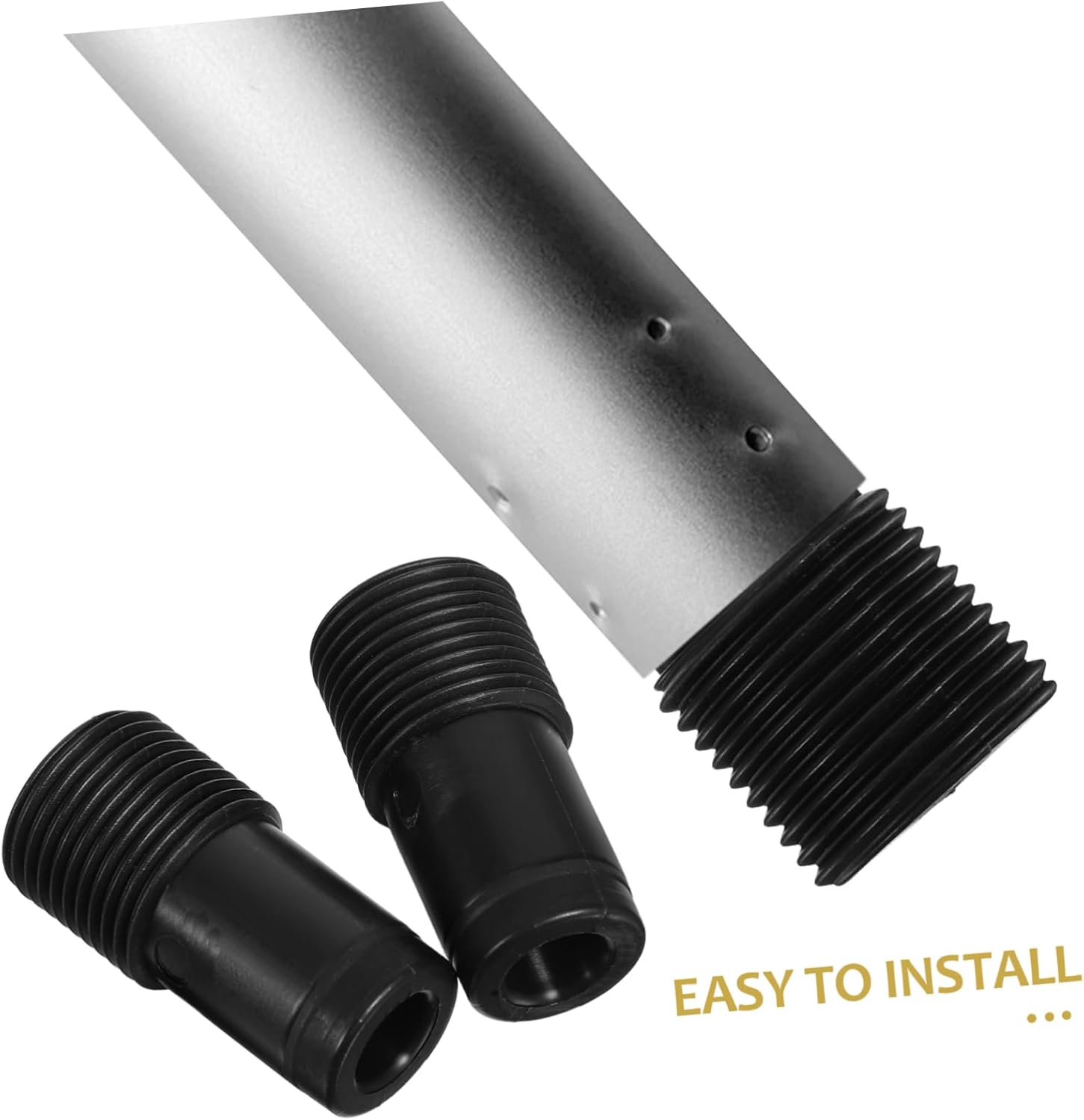 2pcs Plastic Threaded End Broom Handle Adapter