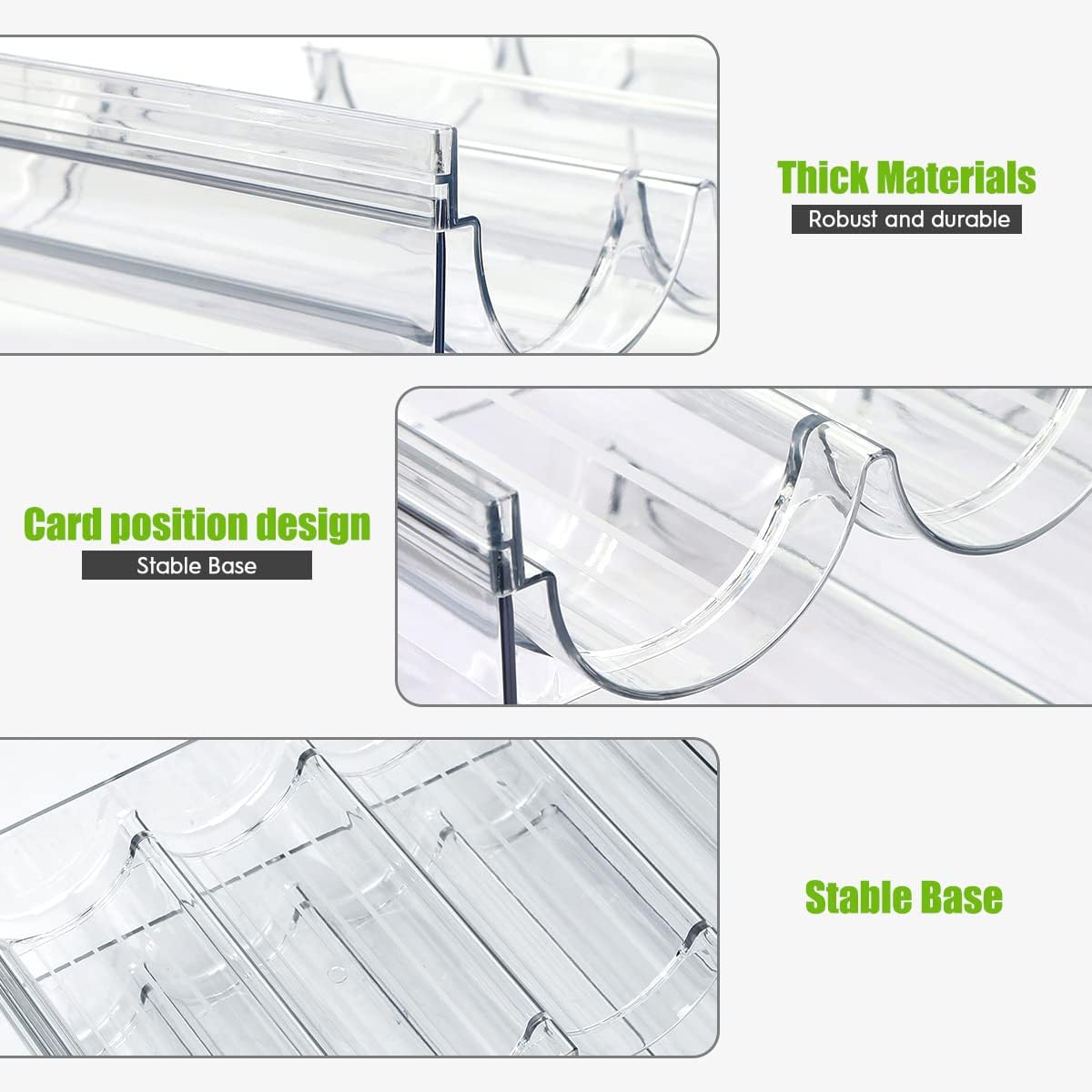 AKALOL 4-Pack Water Bottle Organizer for Cabinet