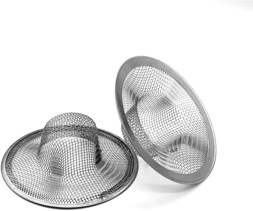 Stainless Steel Drain Hair Catcher 2 Pcs by Lechay
