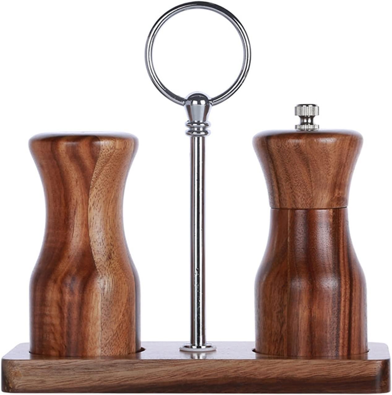 Wooden Spice Grinder Set - Salt and Pepper Shaker