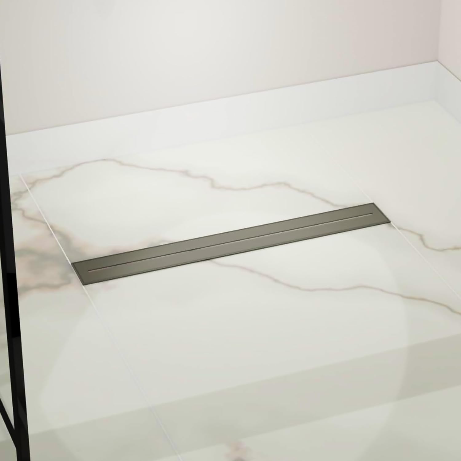 Sunrosa 24 Inch Linear Shower Drain with PVD Coating