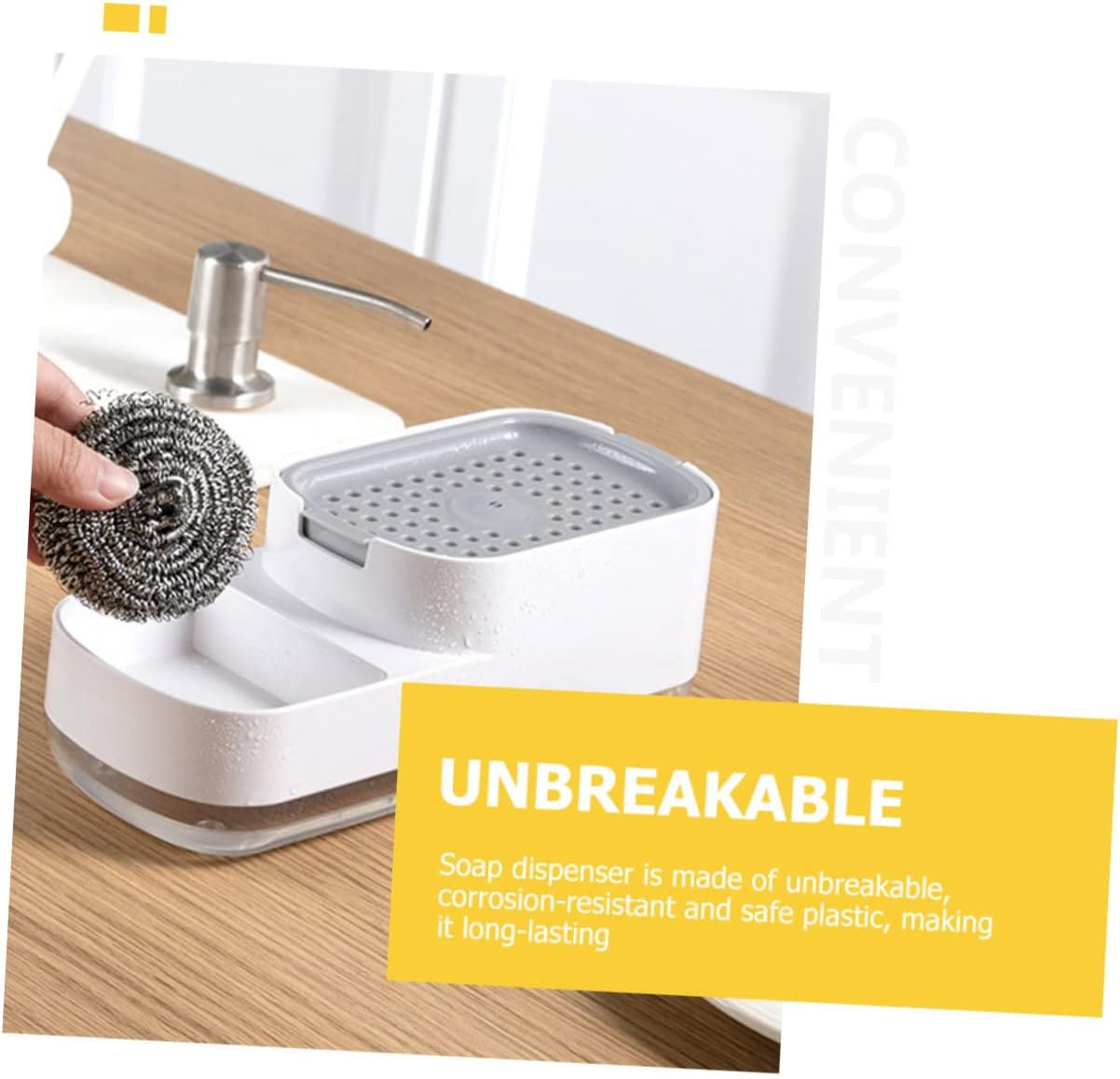 GLEAVI Large Capacity Soap Dispenser for Kitchen