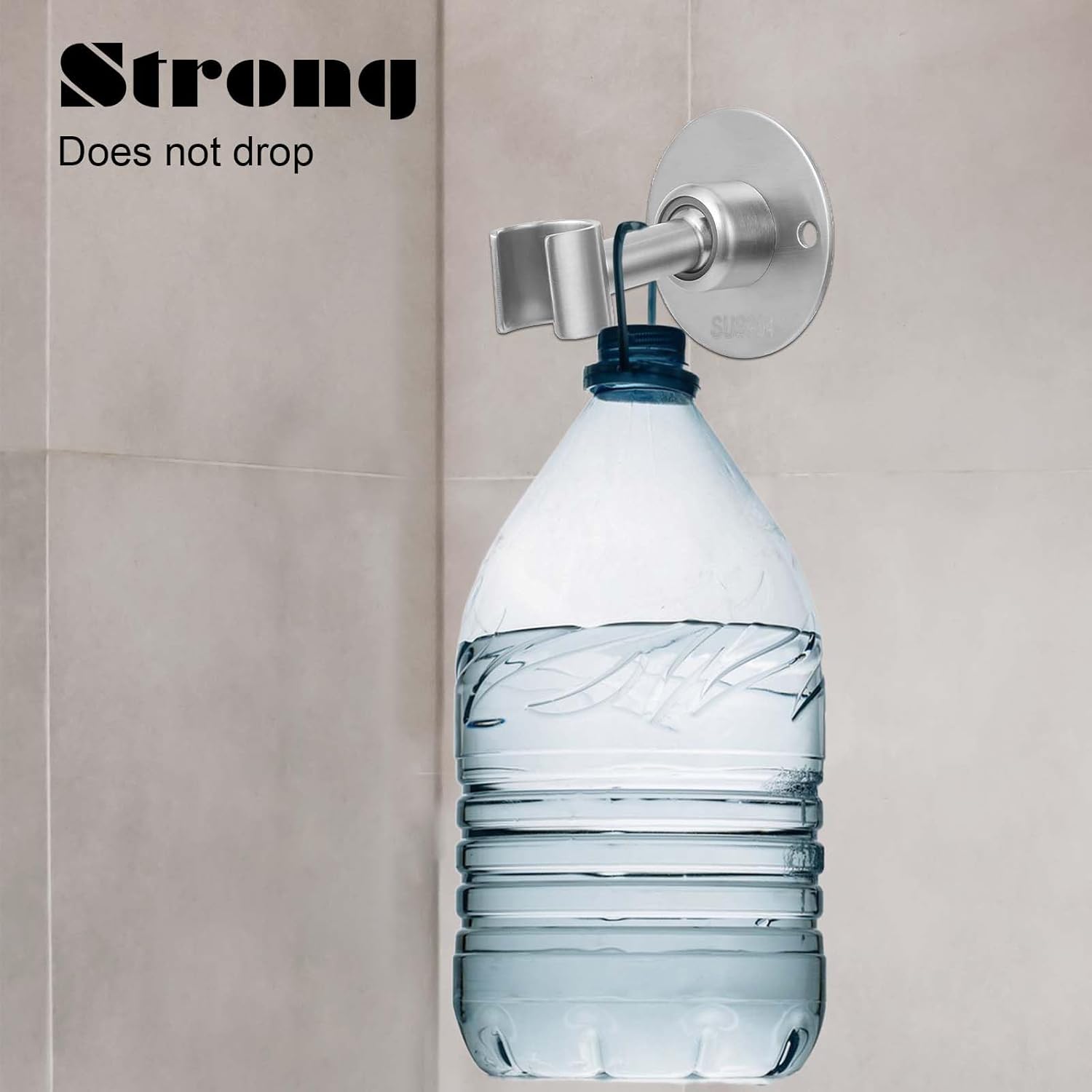 360 Degree Adjustable Stainless Steel Shower Head Holder Wall Mount