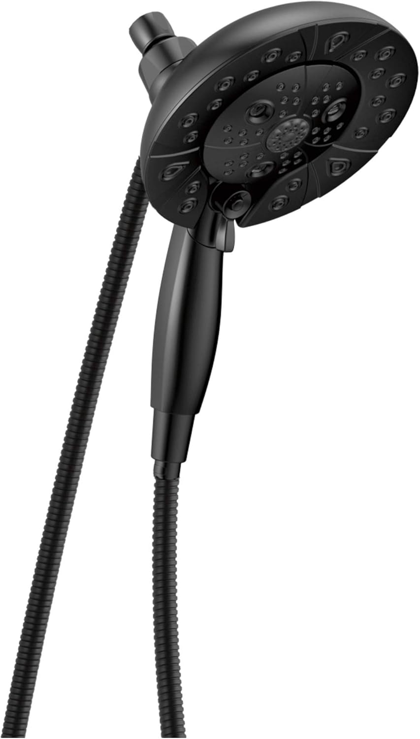 Delta H2Okinetic 5-Spray Dual Shower Head with Handheld and Matte Black Docking