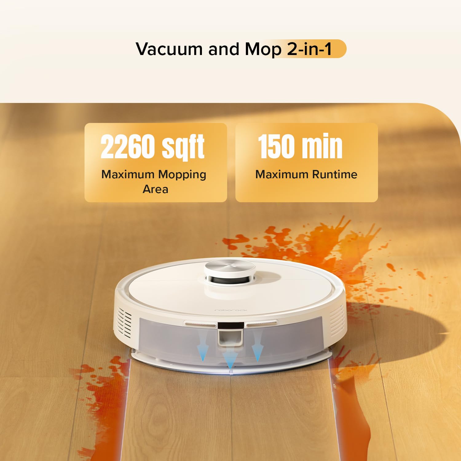 Roborock Q7 M5 Robotic Vacuum and Mop Combo White