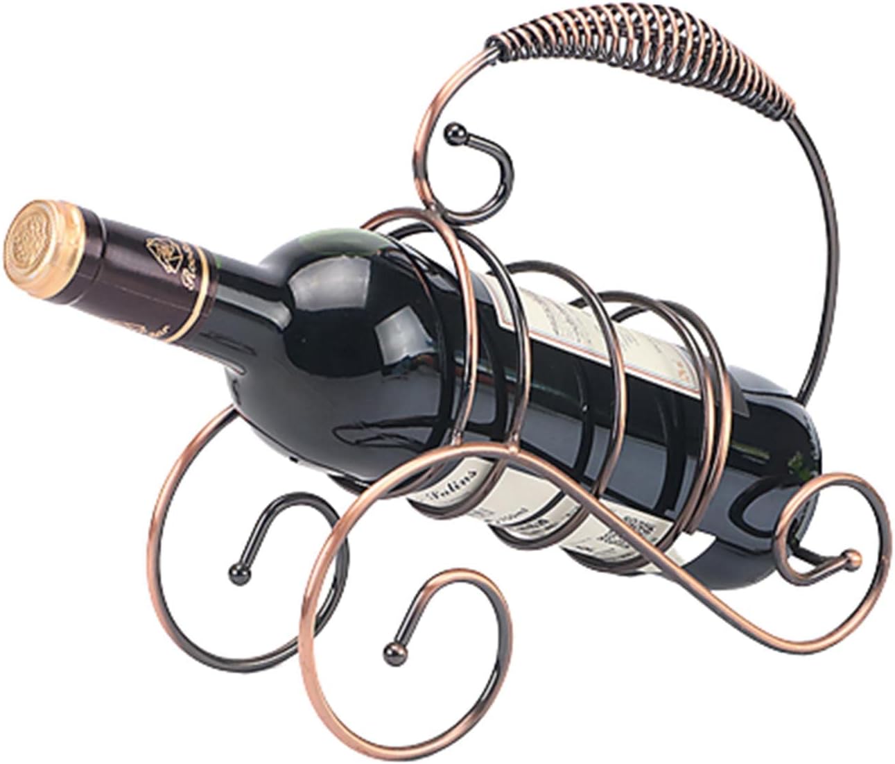 JUSHZ Wine Rack Stand Iron Art Storage Shelf