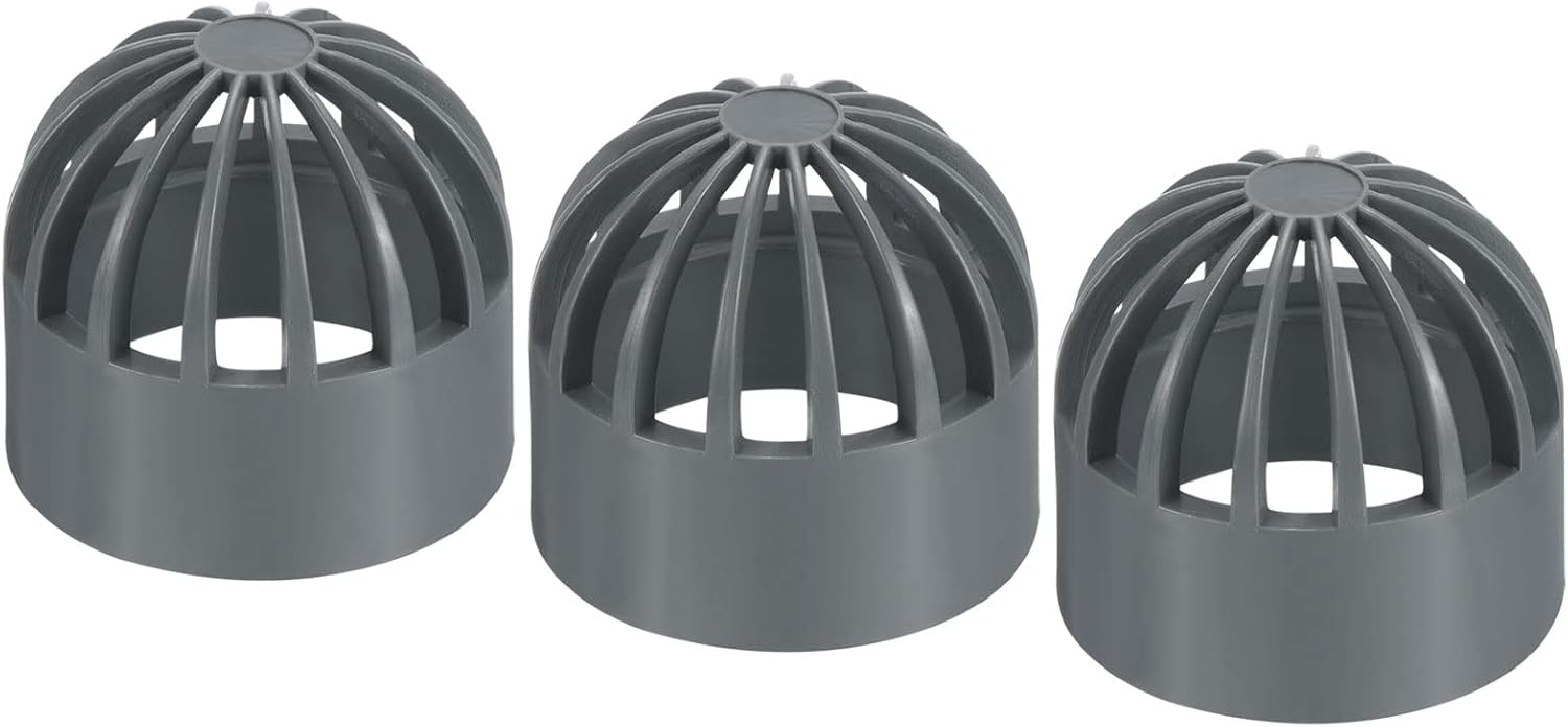 PATIKIL 40mm ID Round Drain Grate Cover UPVC Gray