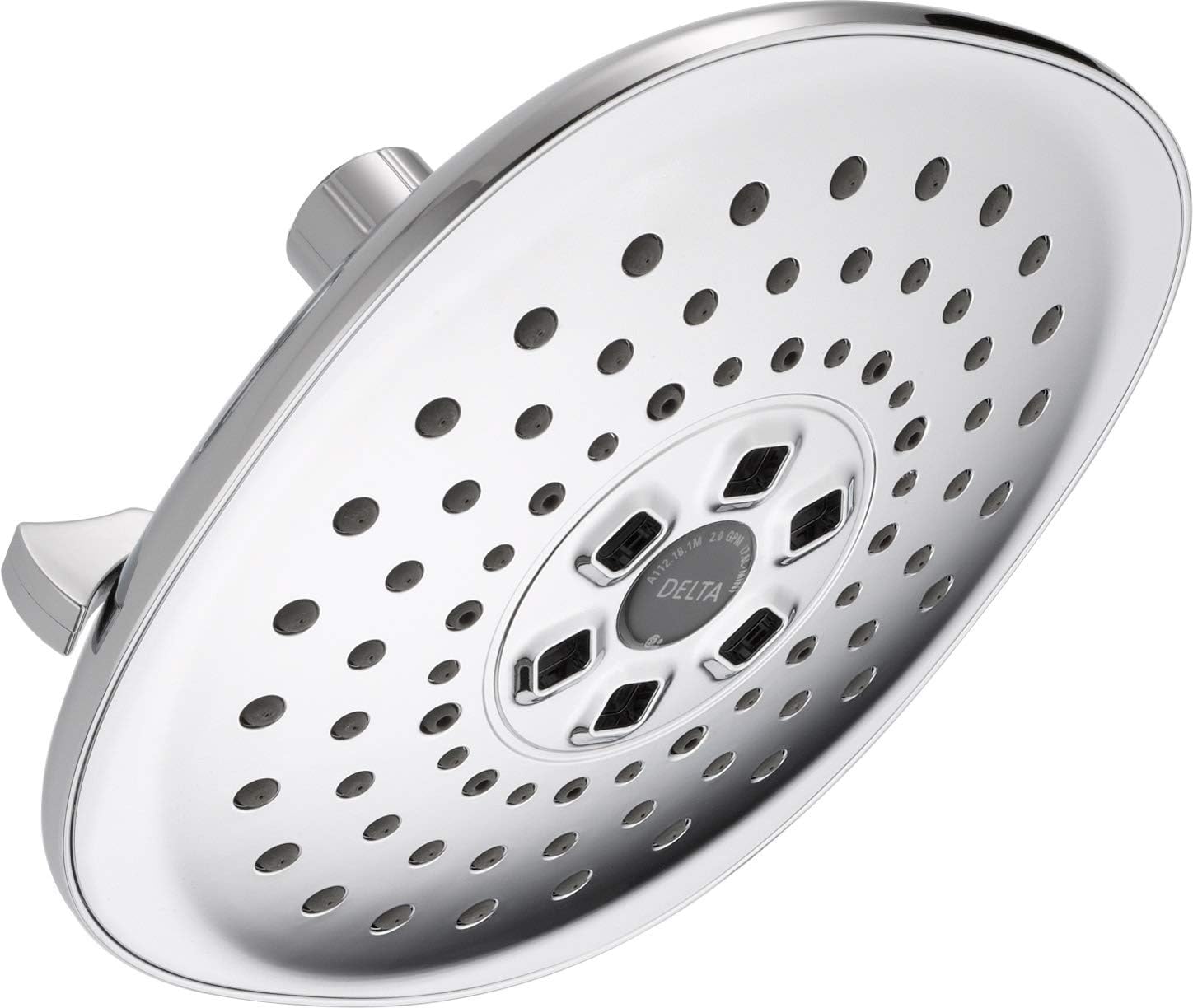 Delta H2OKinetic PowerDrench 3-Setting Rain Can Showerhead Chrome