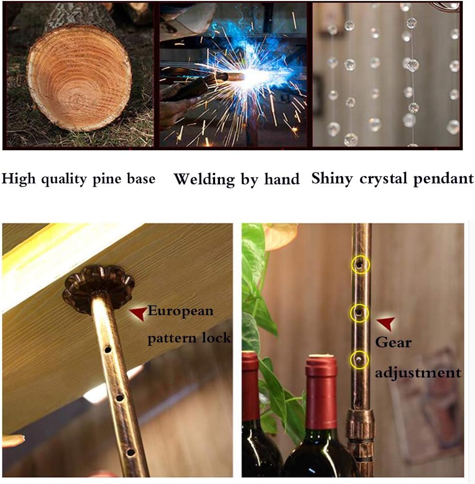 Ceiling Wine Rack Hanging Stemware Holder