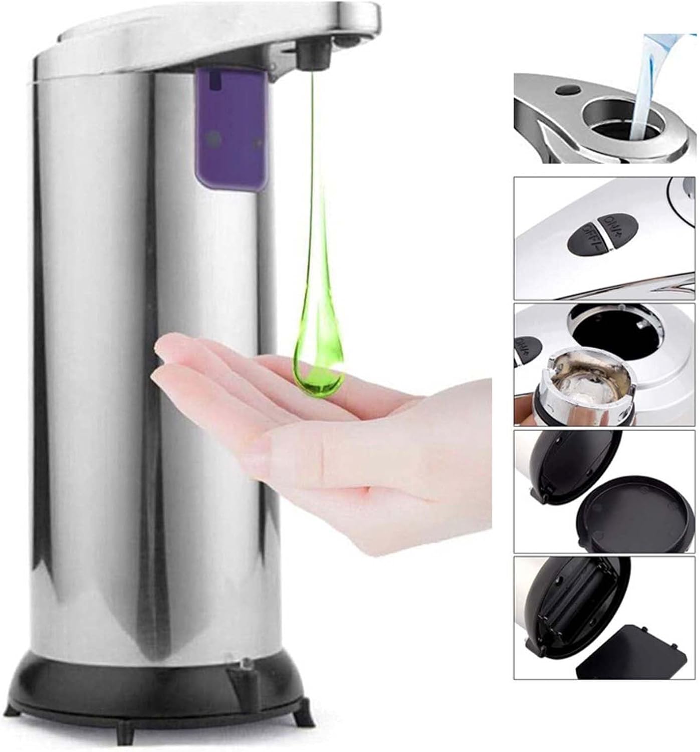 CENGNIAN Touchless Soap Dispenser 280ml Infrared Sensor