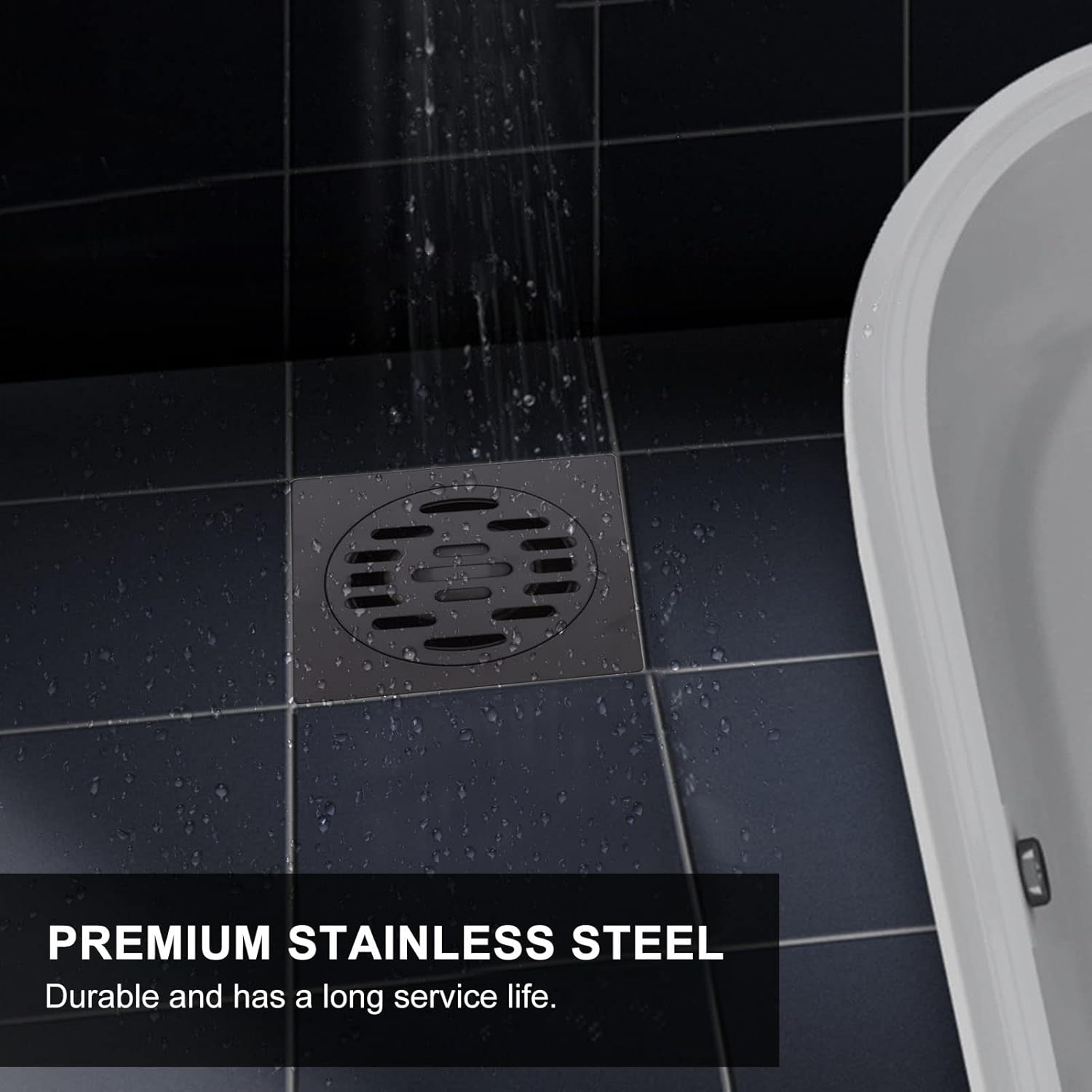 Aladeno Odor Proof Stainless Steel Floor Drain Set