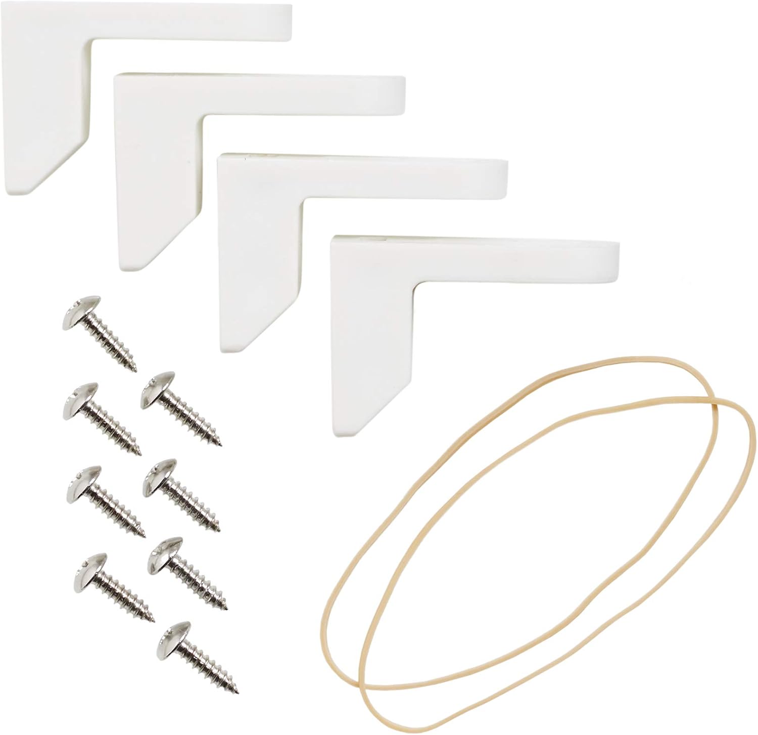 COMPAC HOME Safe-T-Bumpers - Toilet Seat Stabilizers 2 Count White