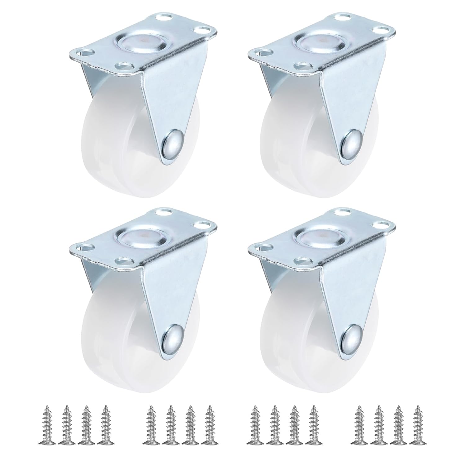 PATIKIL 15 Rigid Caster Wheels 4 Pack for Furniture