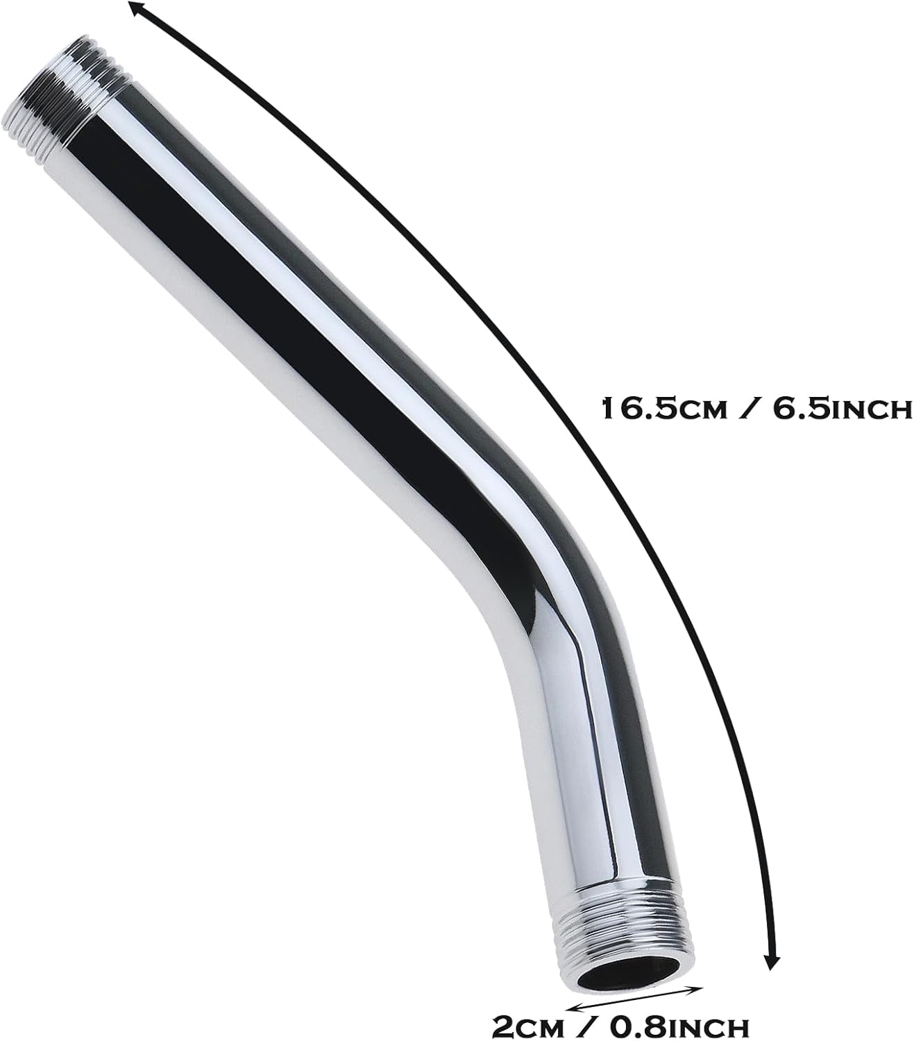 Universal G12 Shower Arm Extension with Elbow Adapter