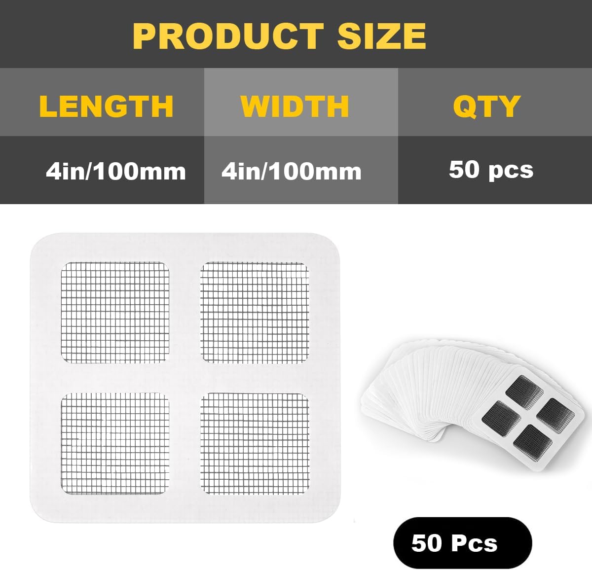 40 pcs Sink Drain Strainer Shower Hair Catcher for Kitchen and Bath