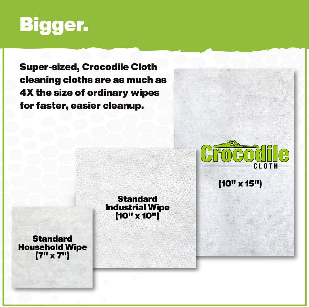Crocodile Cloth Grill - 80 Pre-Moistened Heavy-Duty Wipes