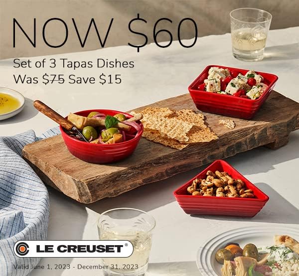 Le Creuset Stoneware Tapas Set with Sea Salt 1