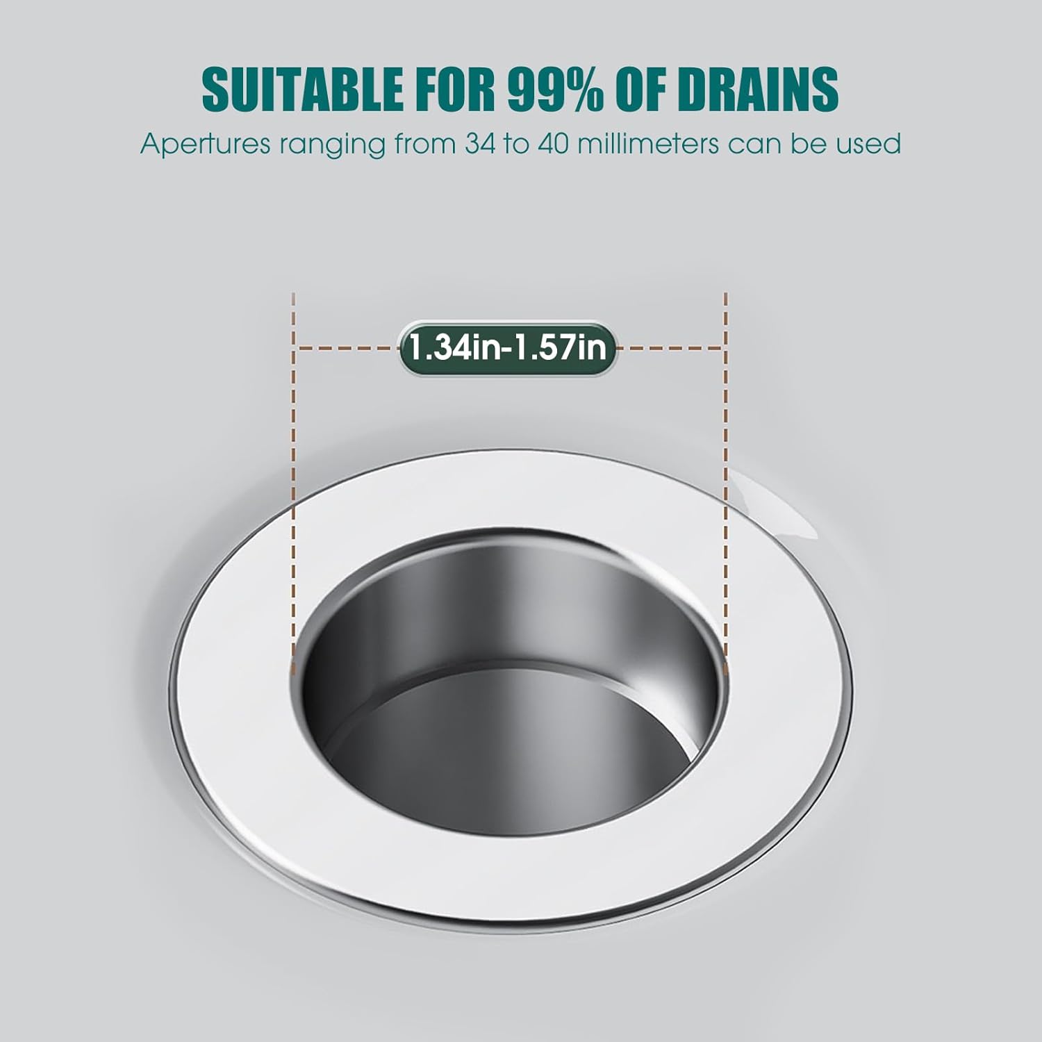 Zjclx Bathroom Sink Drain Stopper 134-145 Inch Universal Replacement