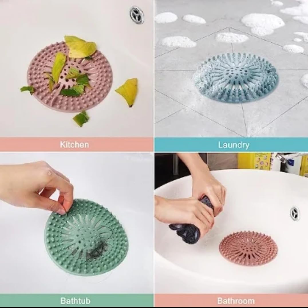 Silicone Hair Catcher 5 Pack 512 x 039 Universal Drain Cover