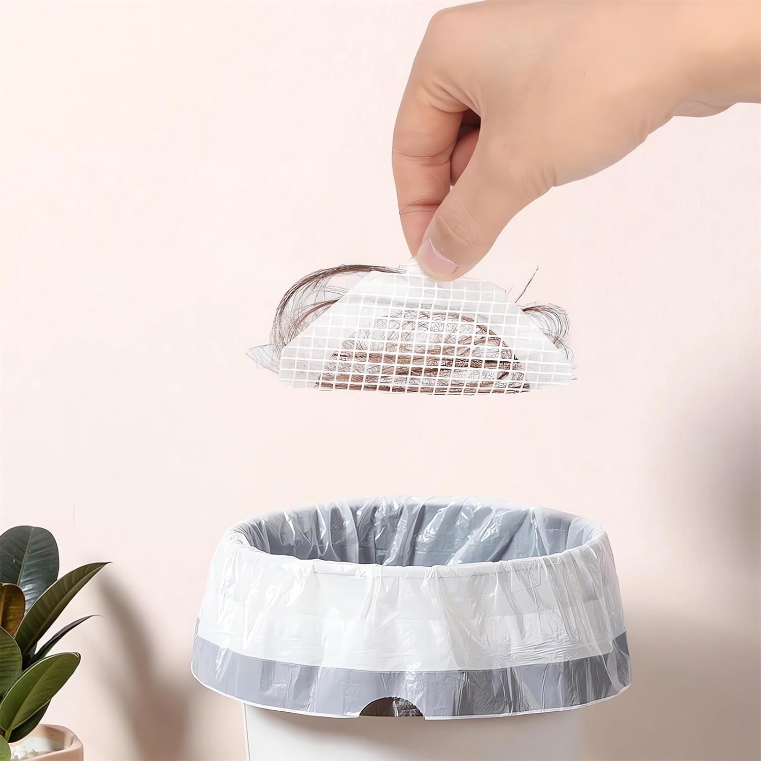 GYLCTOM Shower Drain Hair Catcher - 30PC Disposable Flat Mesh Sticker