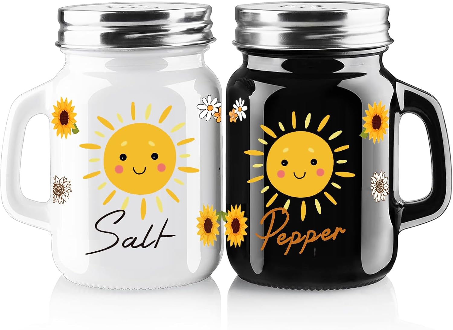 BSEROBS 2-Pack Sunflower Salt Pepper Shakers