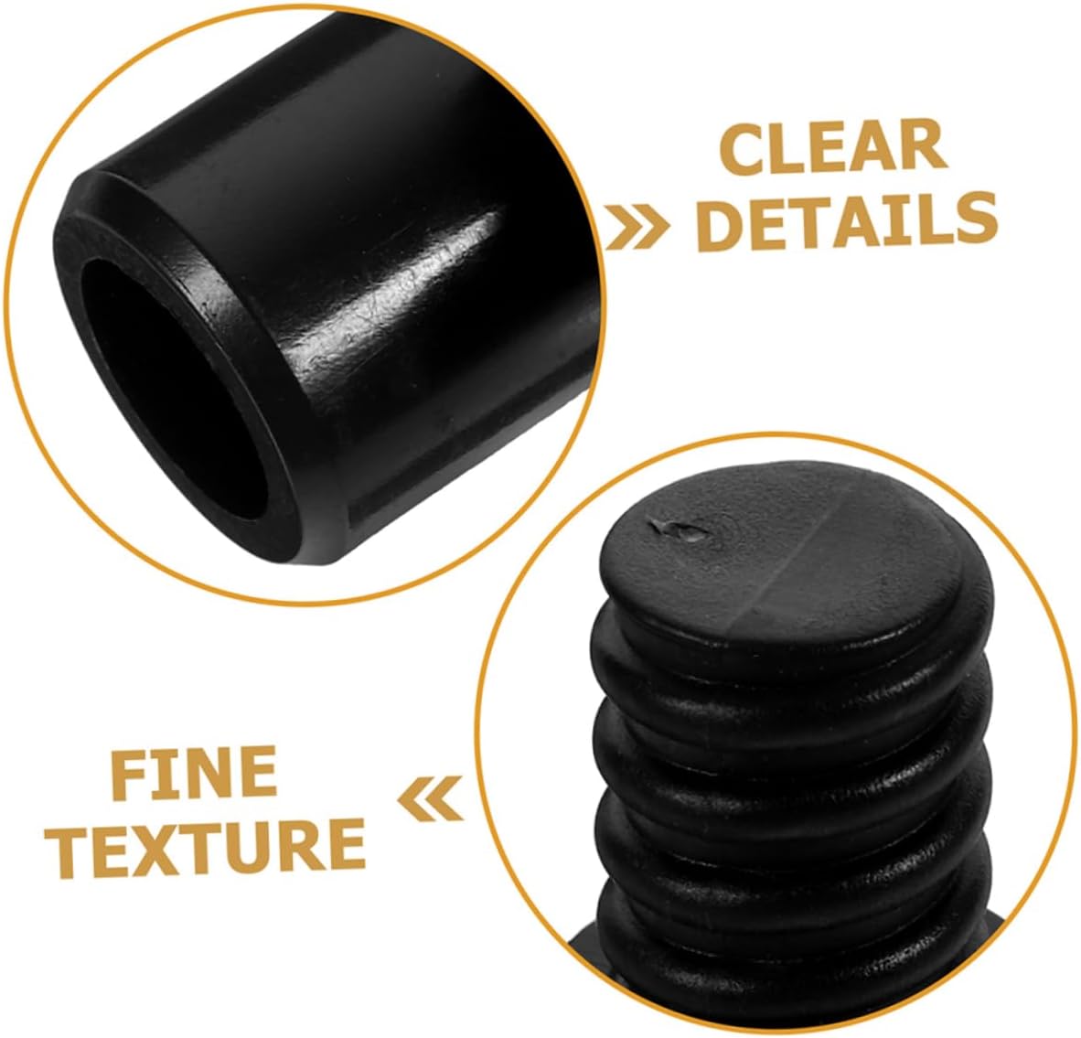 4pcs Callaron Plastic Broom Handle Threaded Tips