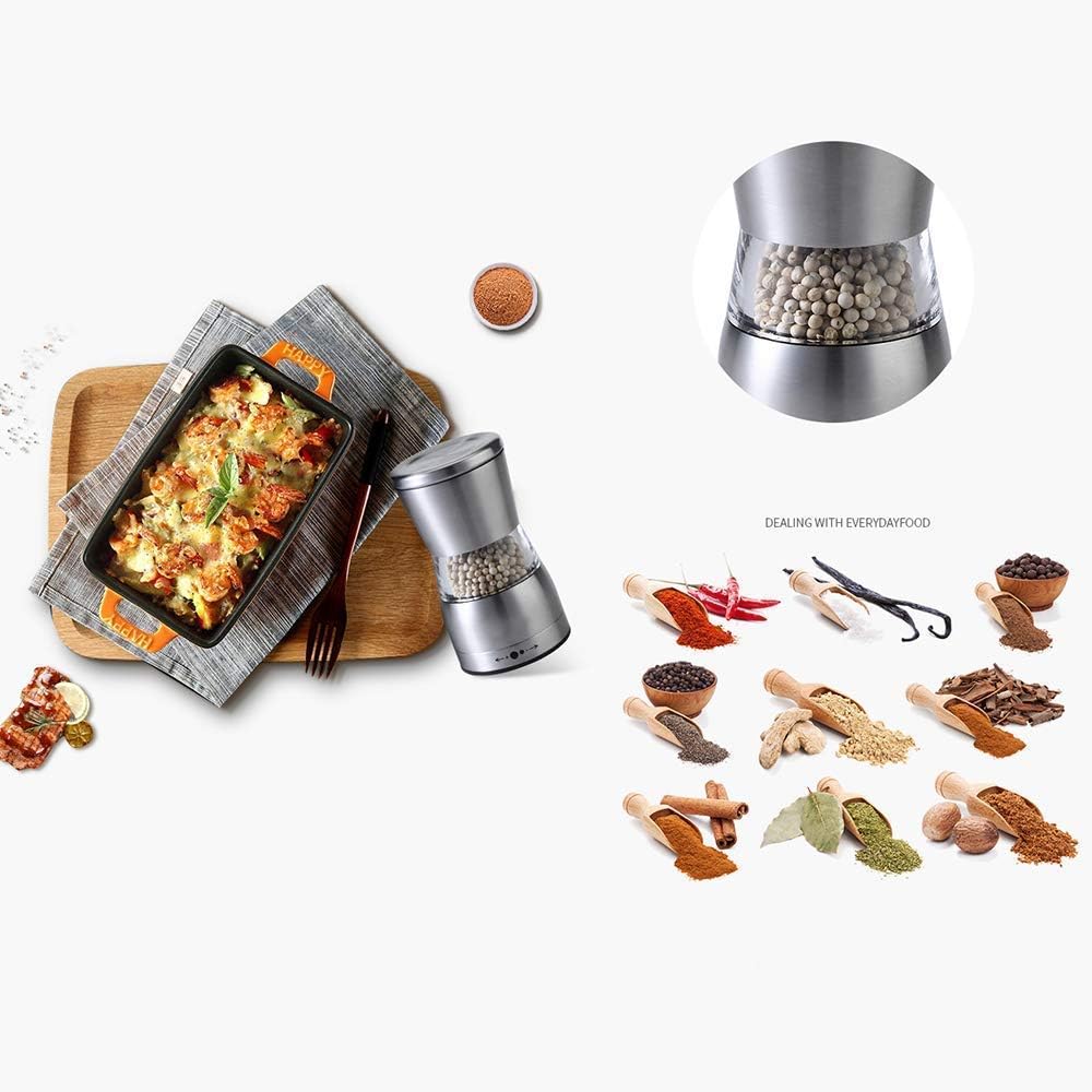sdneNest Adjustable Salt Pepper Shaker Set