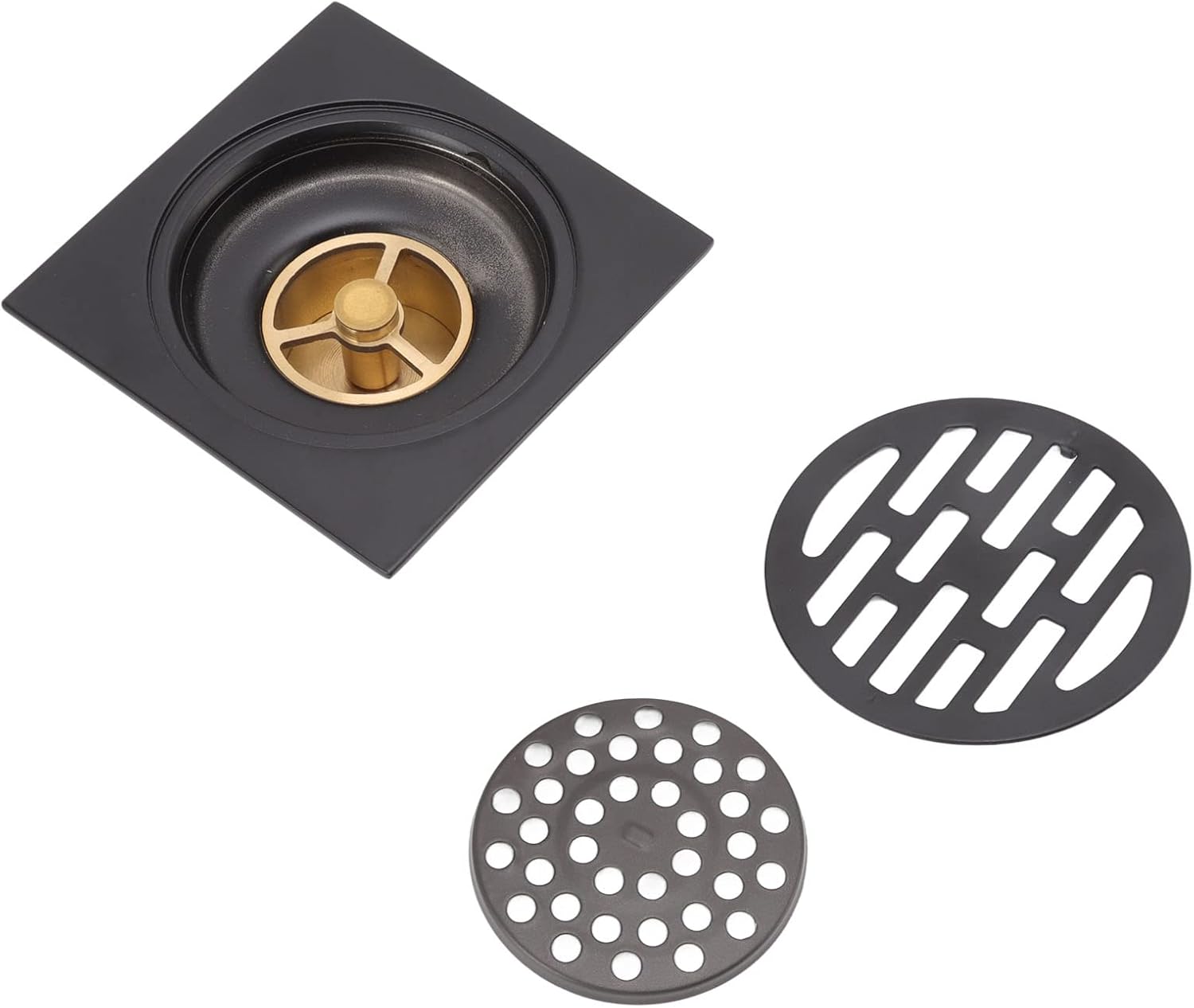 Antique Style Stainless Steel and Copper Drain Grate for Bath and Kitchen