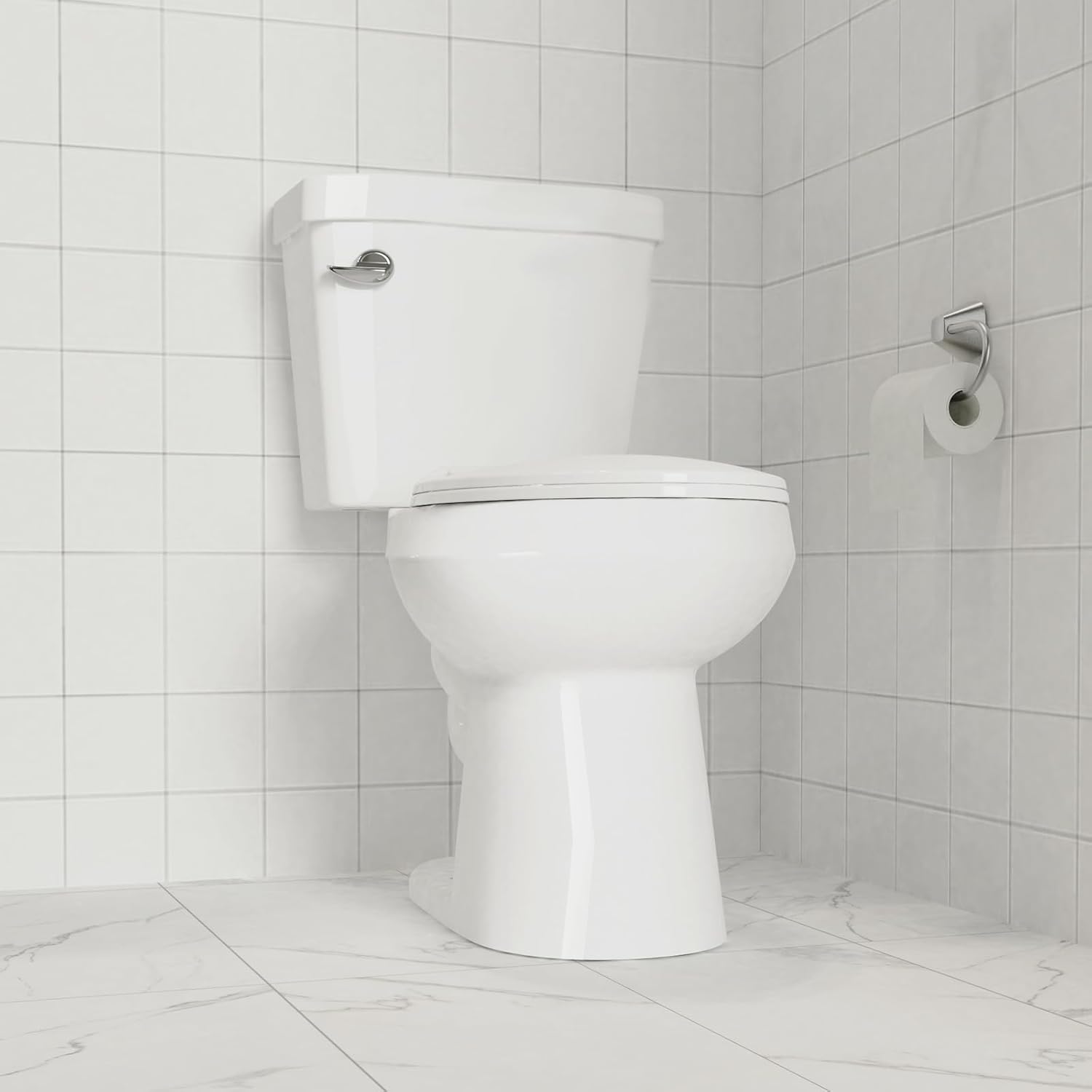 GarveeTech Elongated Toilet Seat with Slow Close and Stain-Resistant Cover