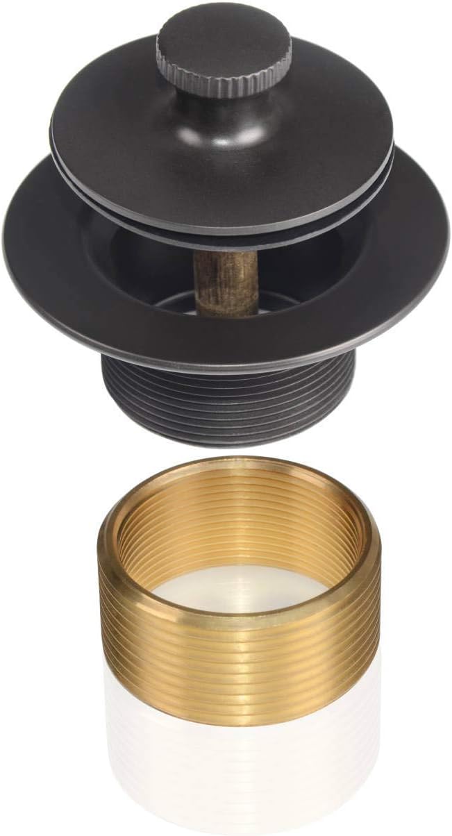 Uni-Green Matte Black Bathtub Drain Kit with Hair Catcher