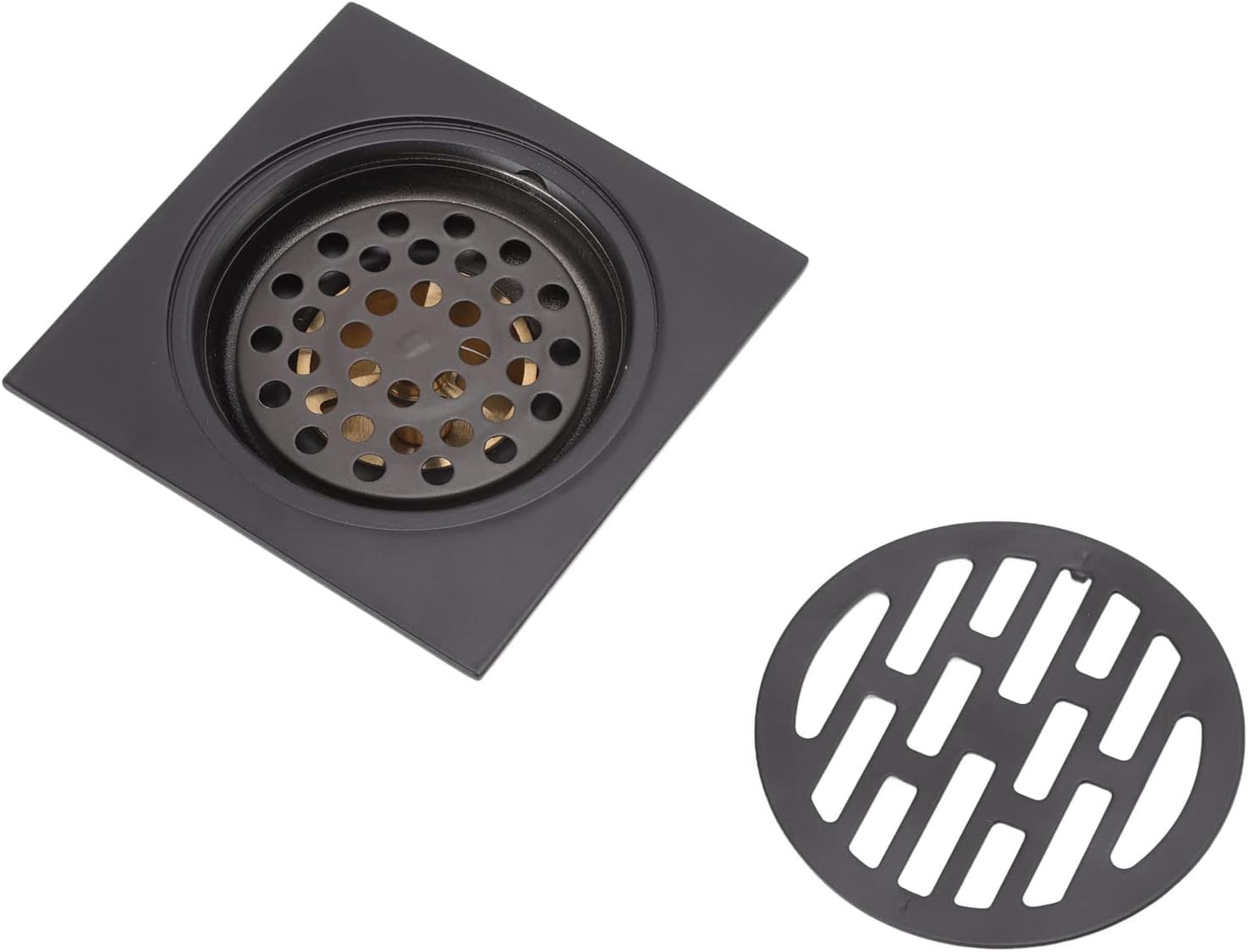 Antique Style Stainless Steel and Copper Drain Grate for Bath and Kitchen