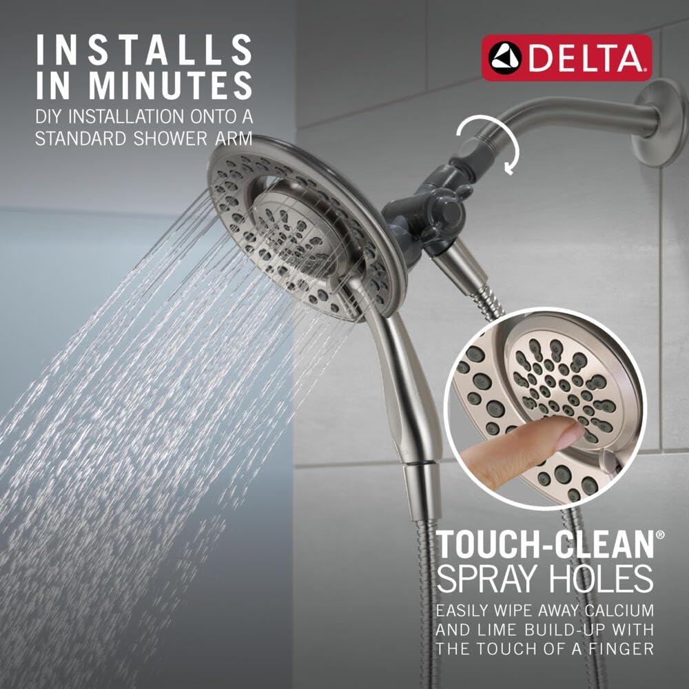 DELTA 75486CSN In2ition 2-in-1 Handheld Showerhead