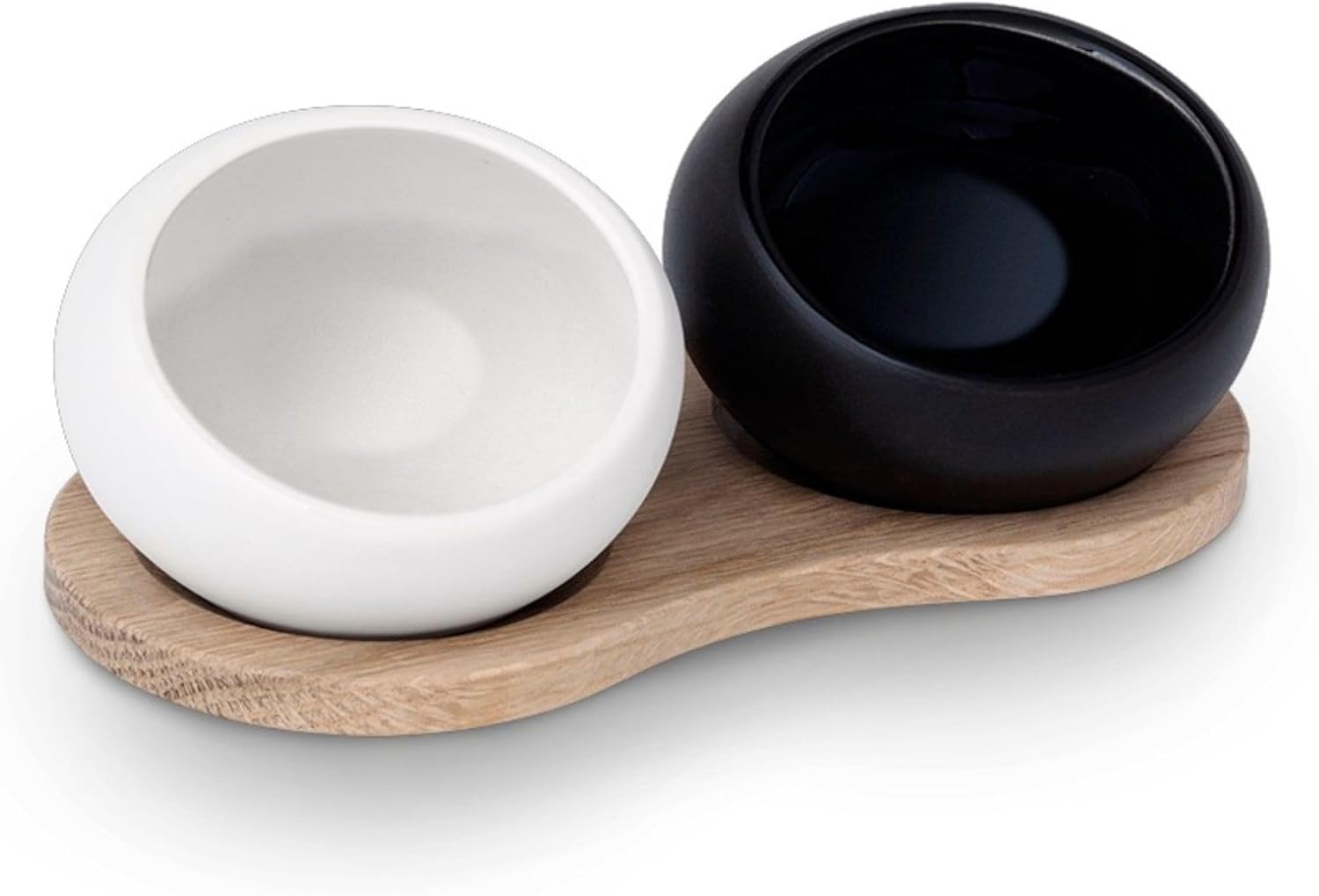 Rosendahl Salt and Pepper Cellar Set with European Oak Holder