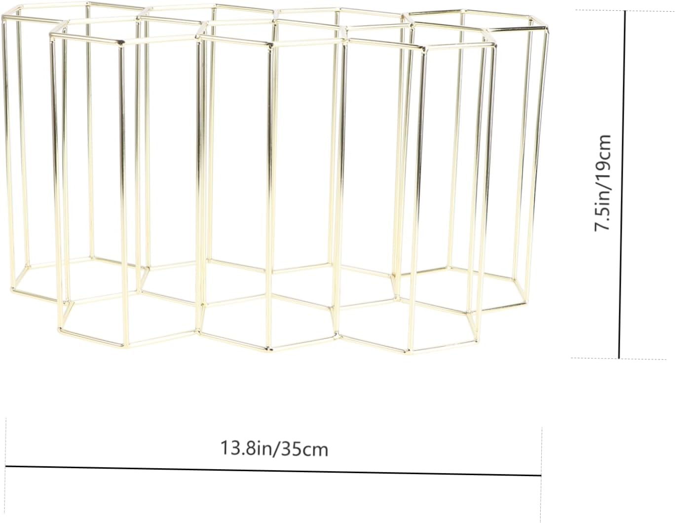 Hemoton 7-Bottle Metal Wine Display Rack