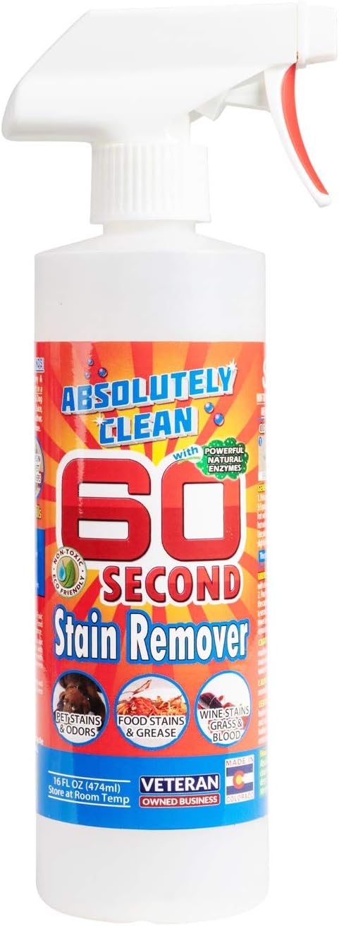 Absolutely Clean 60 Second Stain Remover - Natural Fast USA Made