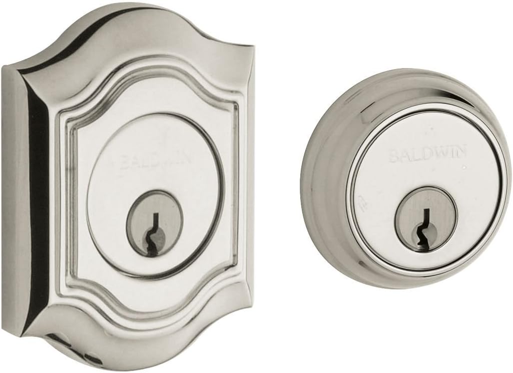 Baldwin Deadbolt Lock 8238055 Polished Nickel