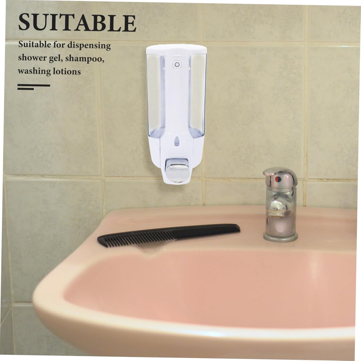 Wall Mounted Foaming Soap Dispenser with Non-Slip Button