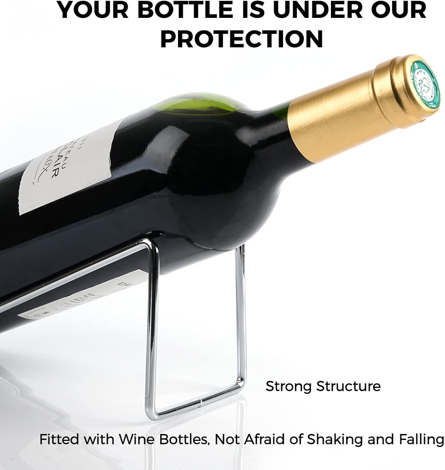 Yeesport 6-Piece Wine Rack Set - Durable Metal Bottle Holder 1