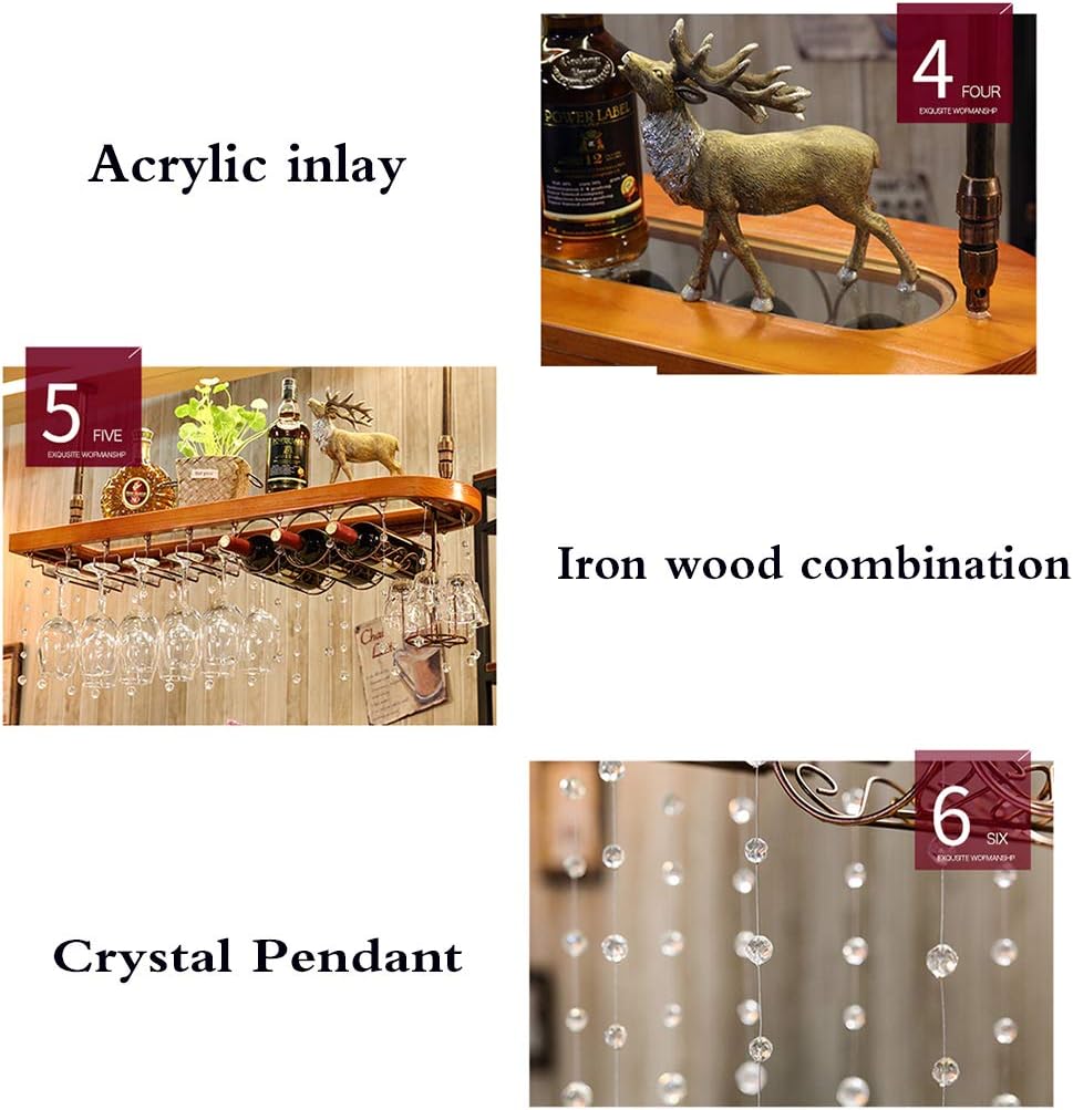 Ceiling Wine Rack Hanging Stemware Holder
