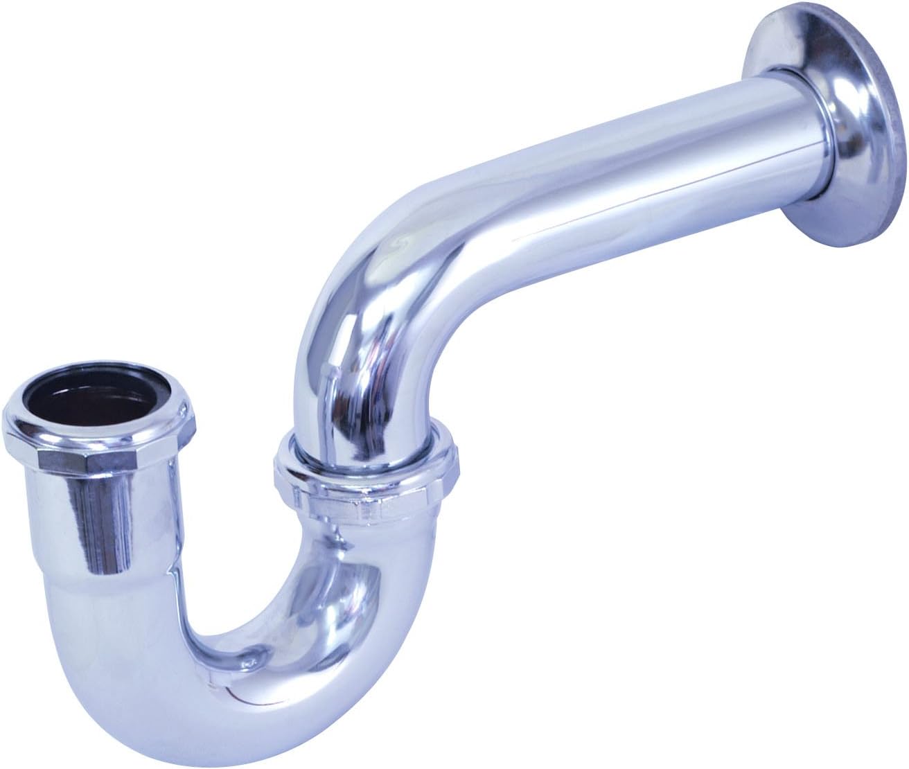 EZ-FLO 1-14-Inch Brass P-Trap with Flange