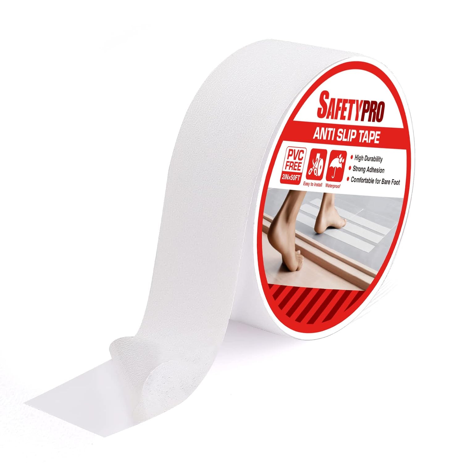 SafetyPro Clear Anti-Slip Tape 2x50 Waterproof Traction