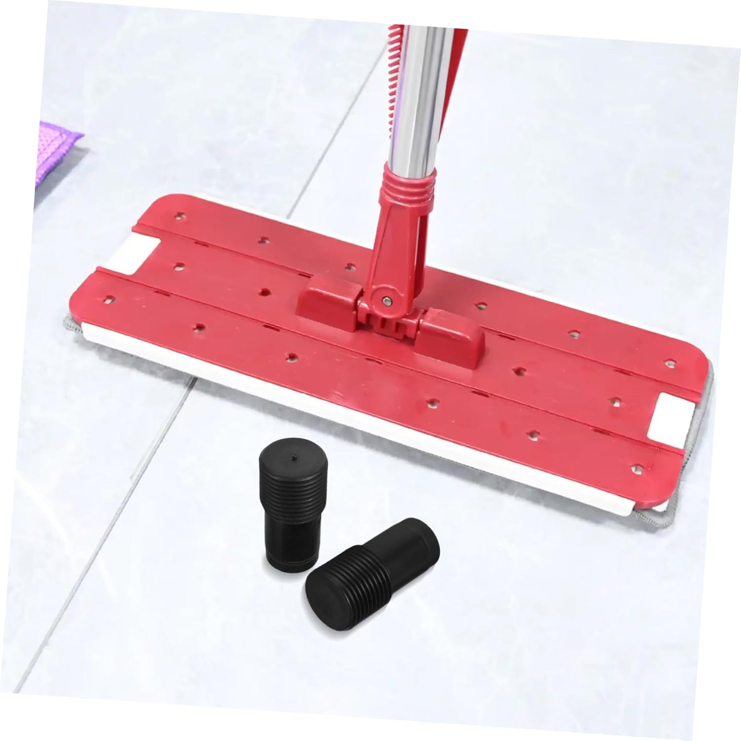 2pcs Plastic Threaded End Broom Handle Adapter