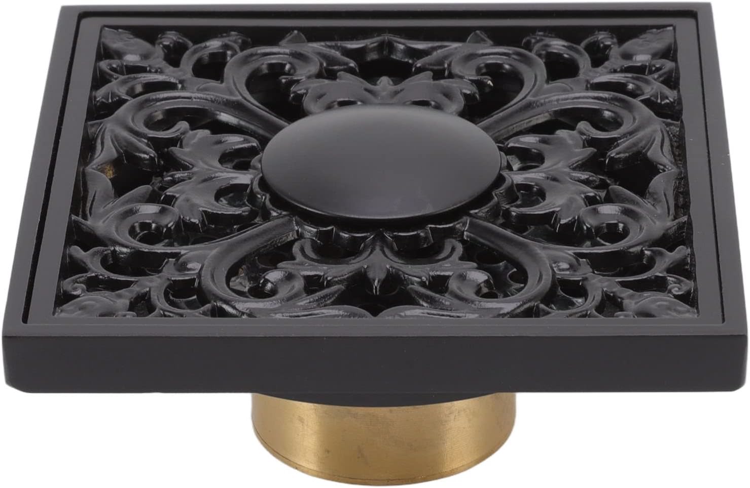 4x4 Inch Square Shower Floor Drain in Antique Style