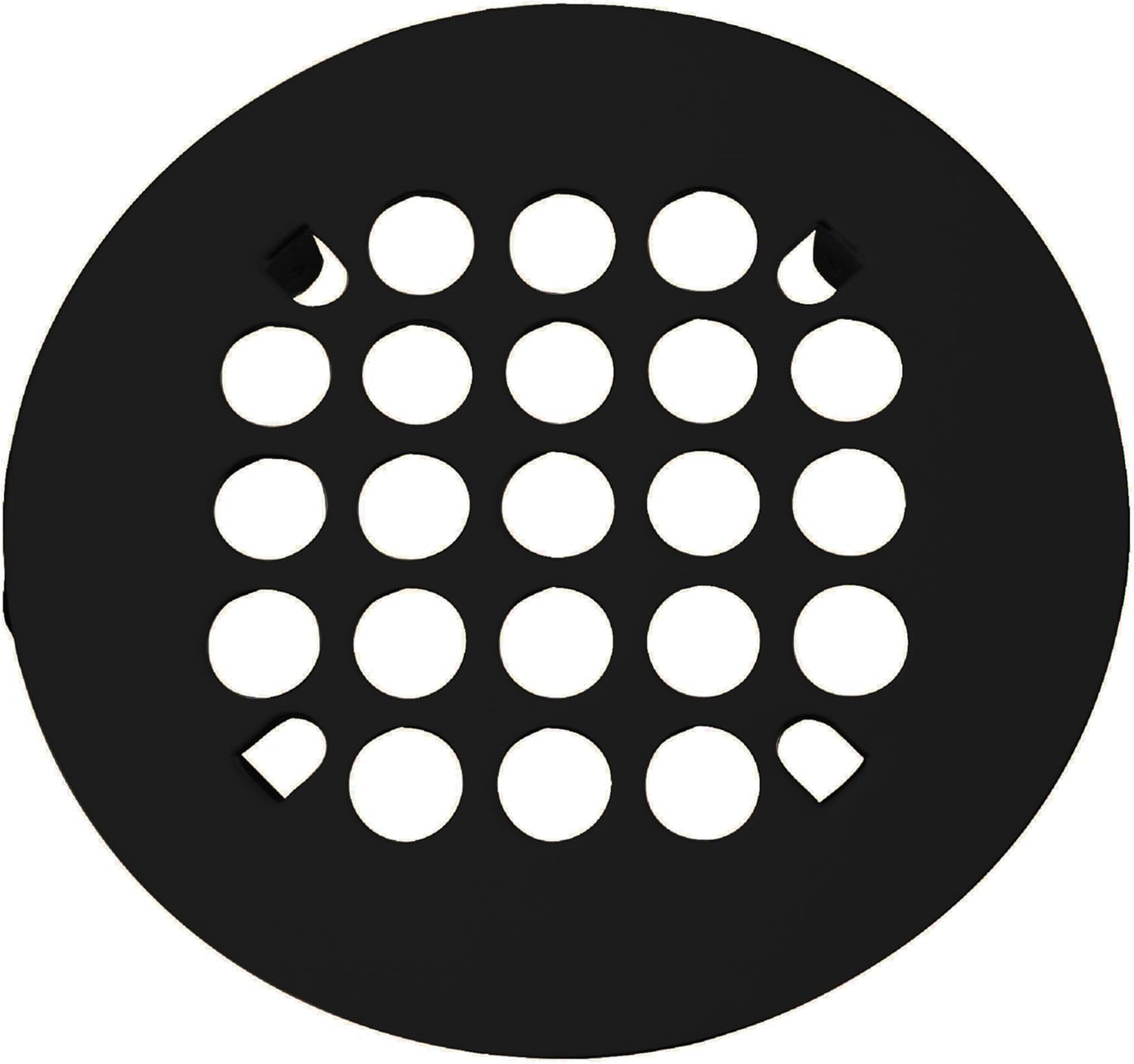 Westbrass Florestone Snap-In Shower Strainer - Matte Black 1