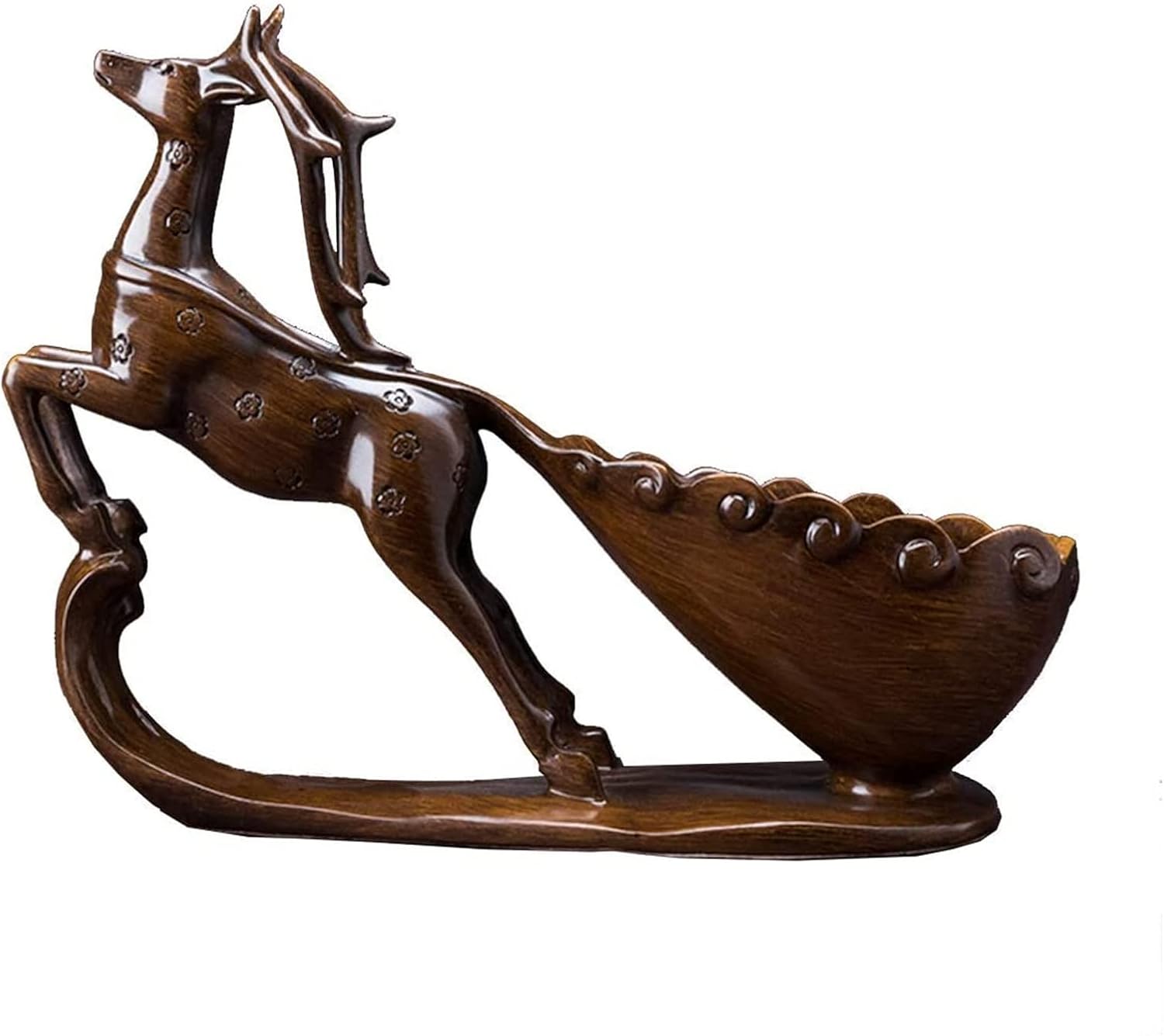 ALDEPO Elk Shaped Wine Rack Resin Counter Decor