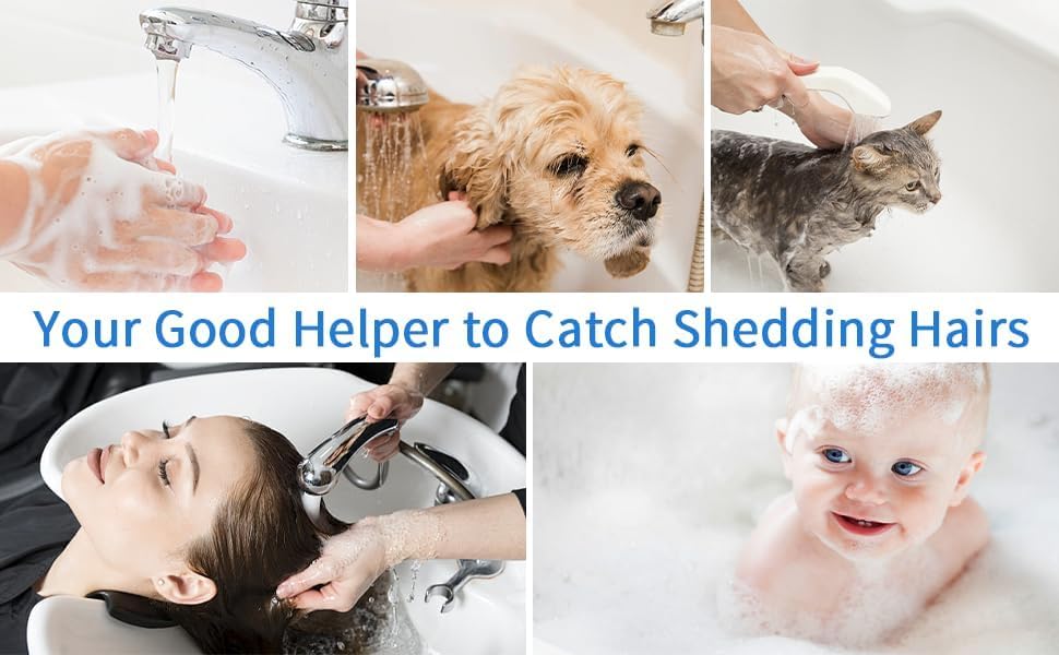 TTRWIN Drain Hair Catcher 304 Stainless Steel Anti-Slip Silicone