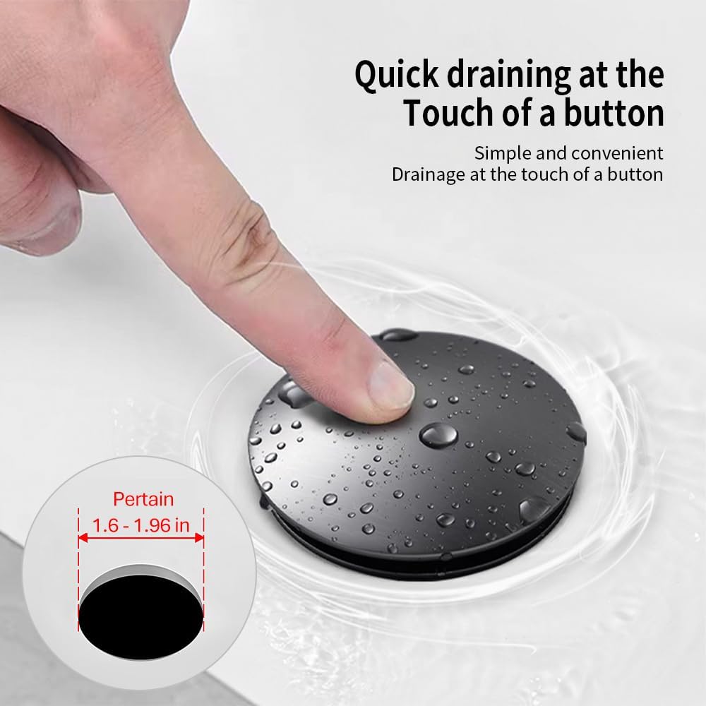 YZZY Pop-up Drain with Overflow and Hair Catcher
