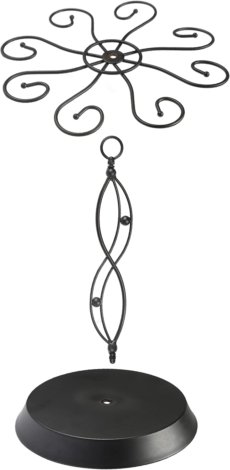 HomeRoots 8-Wine Glass Holder - Stylish Metal Rack for Countertop Display