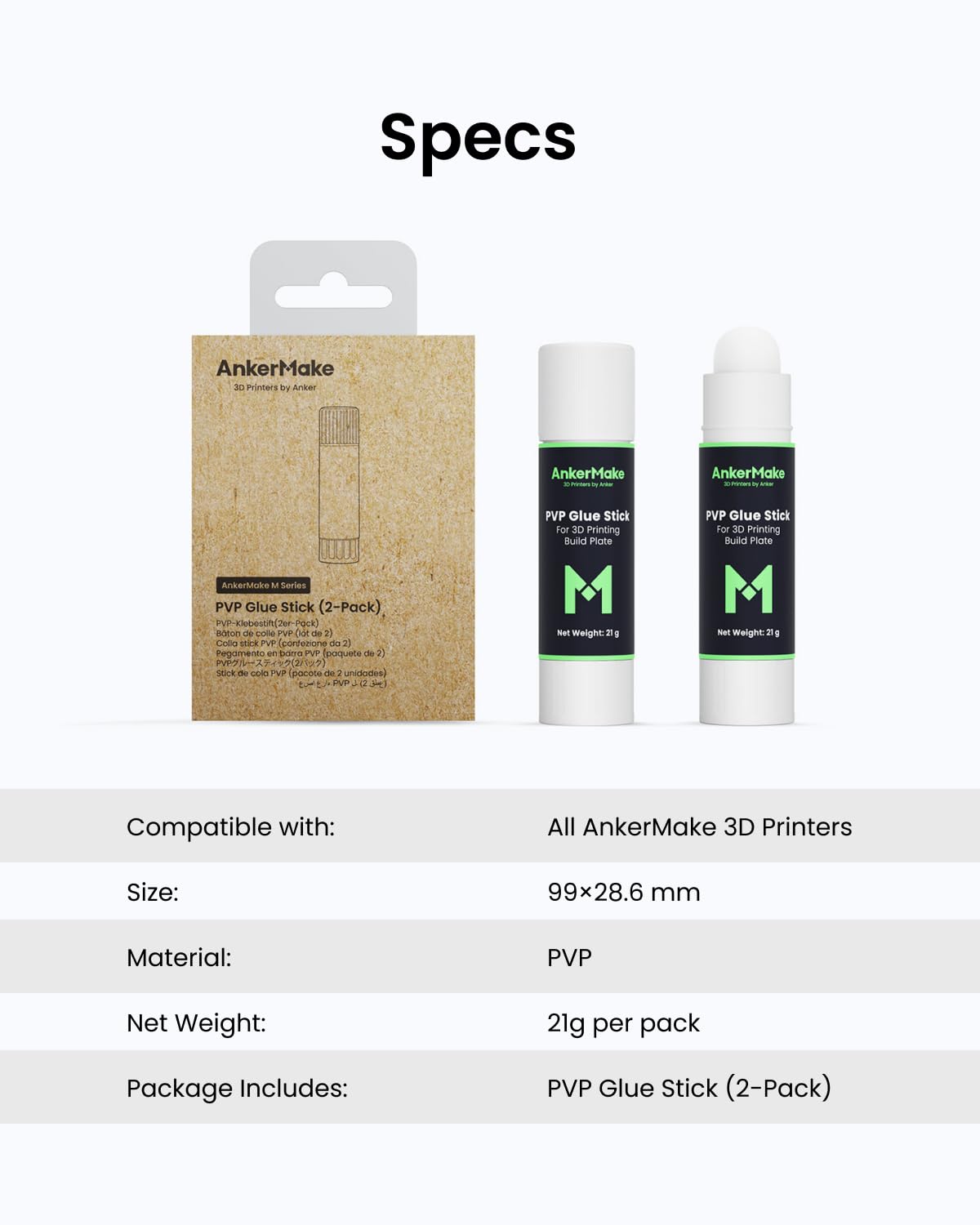 AnkerMake PVP Glue Stick for 3D Printers 1